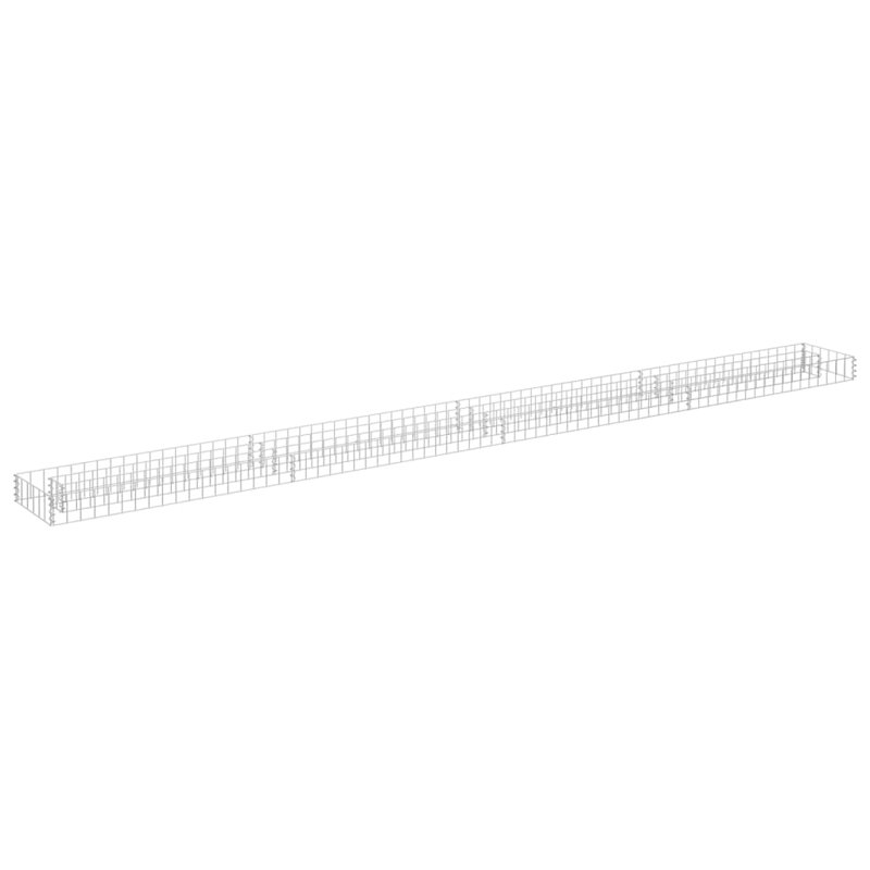 Jardinière surélevée Gabion, H 3,9 po x l 141,7 po x P 11,8 po