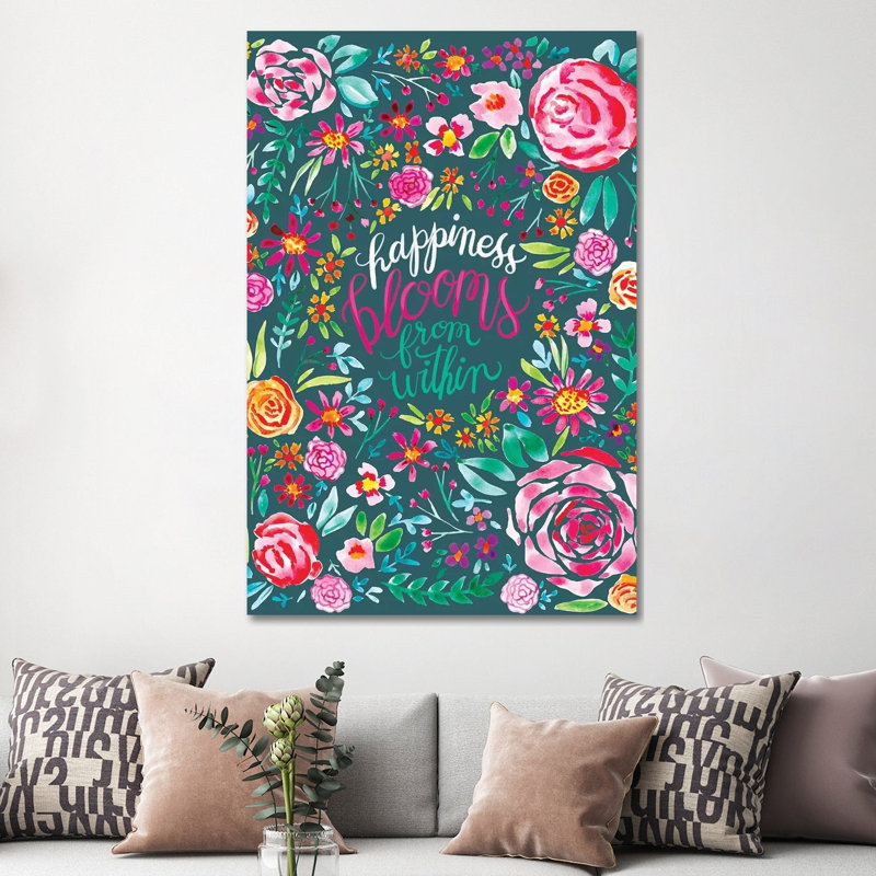 «Painted Garden I» par Amanda Mcgee, impression sur toile tendue, H 60 po x l 40po x P 1,5 po