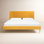 Venedy Linen Wingback Bed