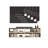 Moduler Design Floating Tv Stand And Floating Shelves