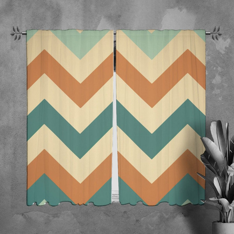 Paire de rideaux obscurcissant en polyester Myauna, L 40 po x L 61 po