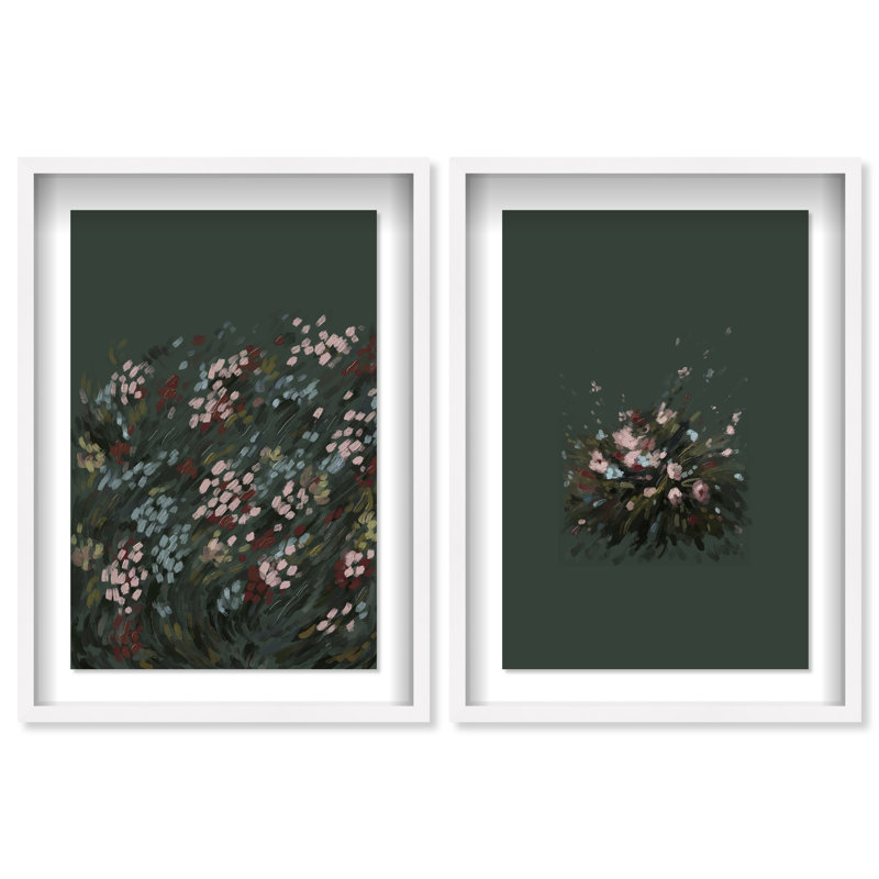 Subtle Universe Set Shadowbox Abstract Print by Oliver Gal, Black Frame, 10 x 15, 11.5"H x 16.5"W, White Shadowbox