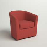 Hansell Upholstered Swivel Barrel Chair