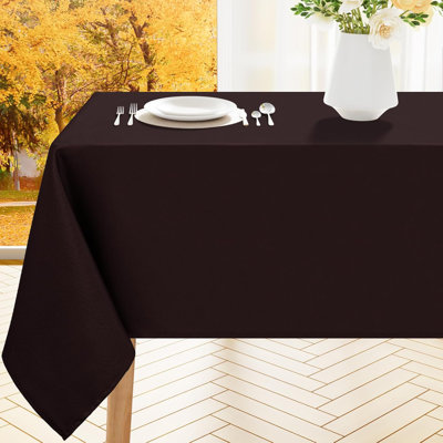 Rectangle Table Cloth, Waterproof Anti-Scratch Polyester Tablecloth, Decorative Washable Fabric