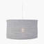 Yaqub 1 - Light Grey Drum Pendant-1345369577