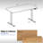 VIVO Single Motor Electric Desk with Push Button Memory Controller-97735800-112376706
