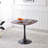 31.5-Inch Walnut Round Dining Table - Modern Pedestal Design-1523372901-1523372900