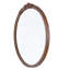 Cadre de miroir rond de 30 po x 30 po avec magnifique détail rose pour la salle de bain, le vestibule et le salon-1980652857