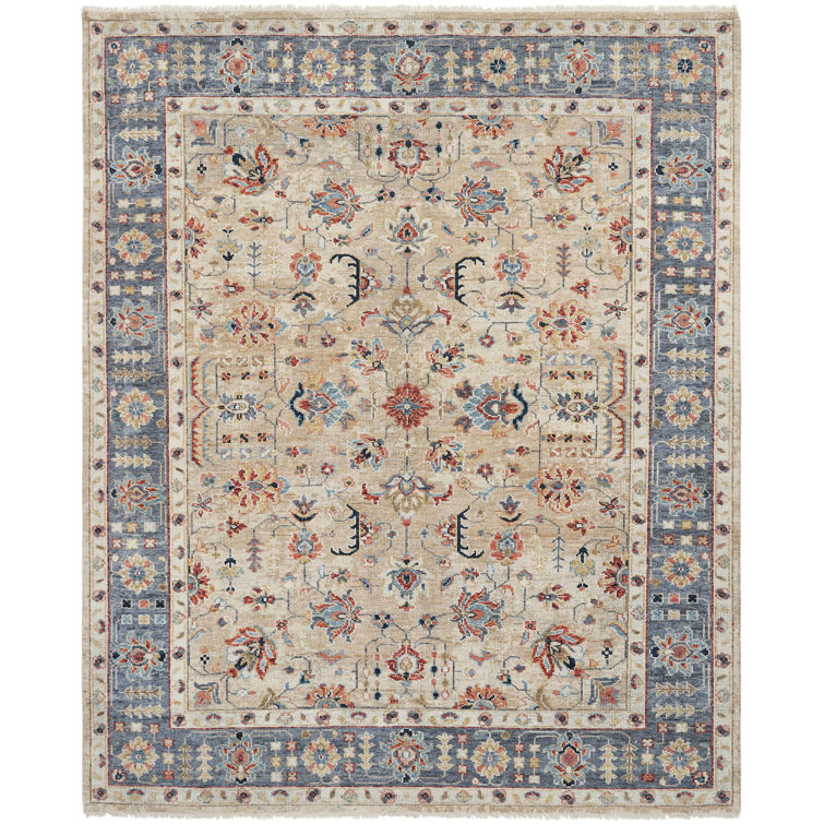 Wool Area Rug in Beige