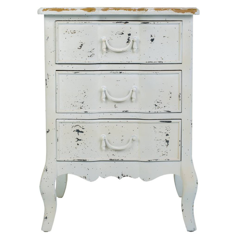 Fontes 50cm W Solid + Manufactured Wood Bedside Table