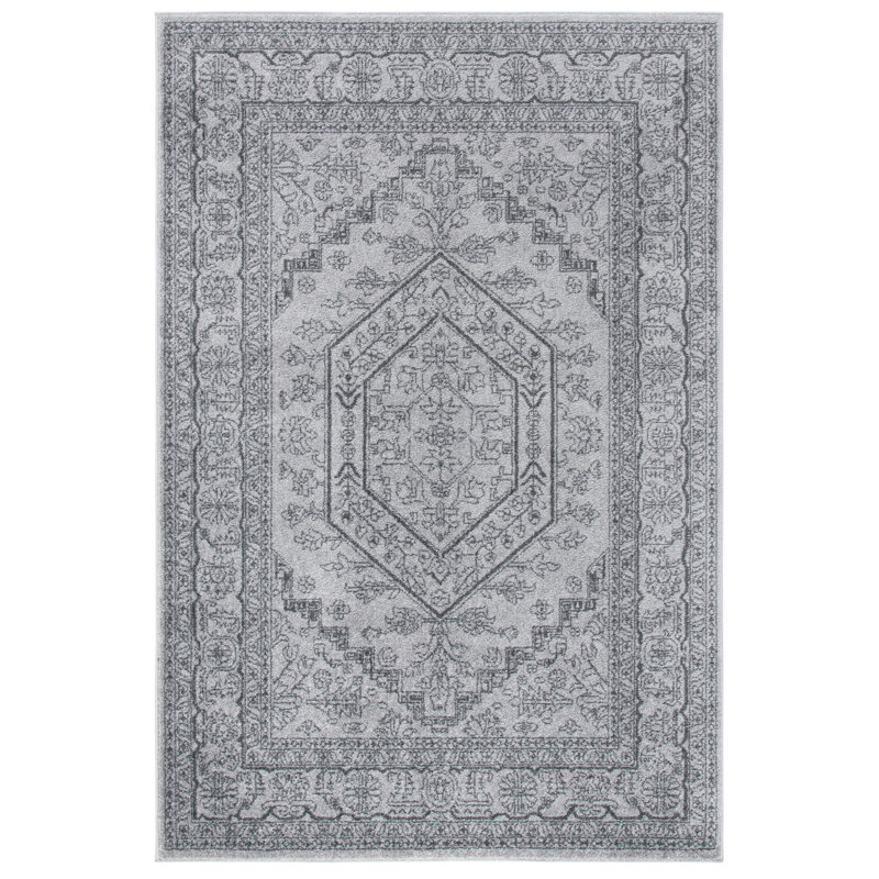 Tapis oriental gris clair / gris foncé Crowborough, Rectangle 3 pi x 5 pi