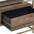 Efthymia 1 - Drawer  Nightstand with Glass Top