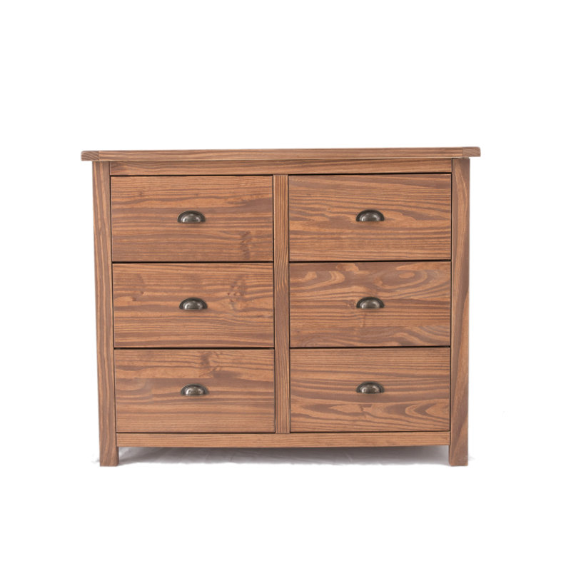 Durgin 110cm W 6 - Drawer Chest of Drawers