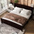 King Size Platform Bed, Solid Wood Platform Bed with Support Slats and Strong Structure, No Box Spring Needed, Espresso-1971586754-1971586752