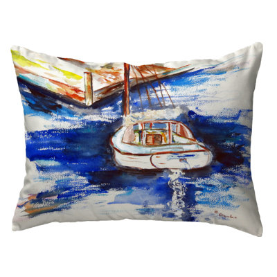  Housse et insert de coussin rectangulaire pour voilier et quai