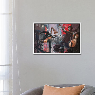 Life Is A Dance In The Rain V by Adrian Borda - Print on Canvas