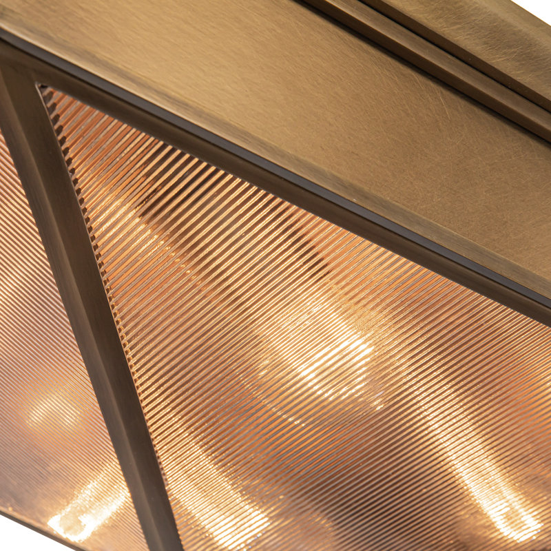 Cairo 4 - Light Flush Mount, Vintage Brass