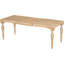 Table de salle à manger extensible de 210 cm avec rallonge amovible de 60 cm - Bois massif et style vintage élégant pour une maison élégante, extensible, peut accueillir jusqu'à 8 personnes.