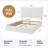 Modern Corduroy Fully Upholstered Platform Bed With Headboard, No-Dust Design, No Box Spring Needed-834050953-834050952
