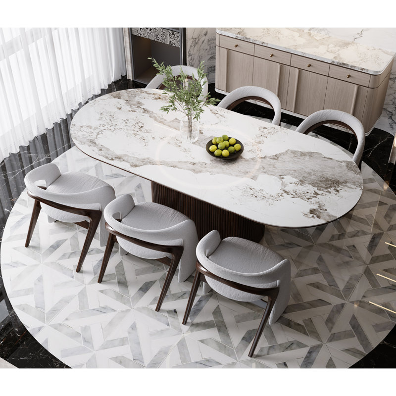 Table de salle à manger 86,6 po, 29.9" H x 86.6" W x 39.3" D