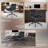 Black Executive Office Chair Adjustable Leather Mid Back Swivel Office Desk Chair With Padded Armrest 300lbs Load-bearing Computer Desk Chair For Home Office-2053498452-2052040665