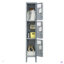 Armoire vestiaire en métal à 3 portes avec serrure et armoire de rangement