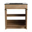Armoire de salle de bain autoportante 30 po avec lavabo et 2 portes d'armoire à fermeture en douceur ((KD-PACKING), LPB02430IMO-BL9075BK-504768234-504768237