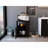 Lower Microwave Pantry 29" H, Single Door Cabinet, One Open Shelf, Three Side Shelves-1357648068