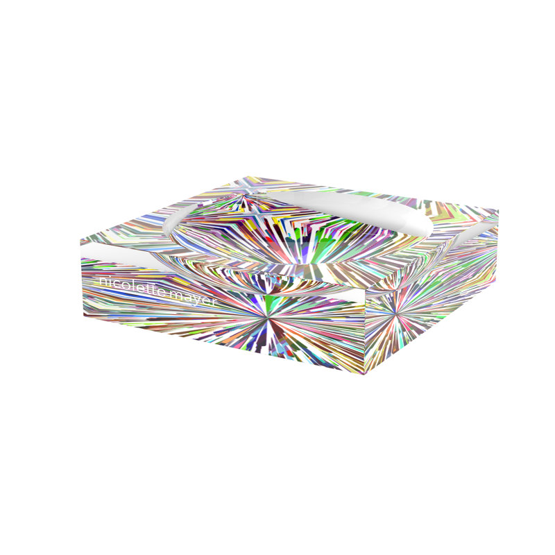 Fireworks White Acrylic Candy Catchall Dish
