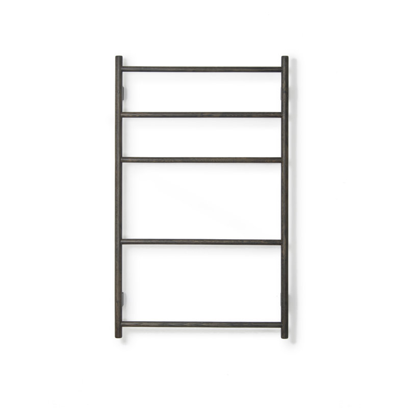 Mendocino Wood 4 Wall Towel Rack, Dark Oak