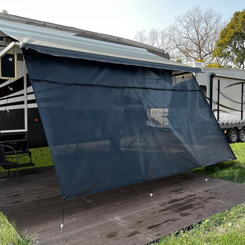 Pare-soleil avec auvent et fermeture à glissière pour abri d'auto Rv