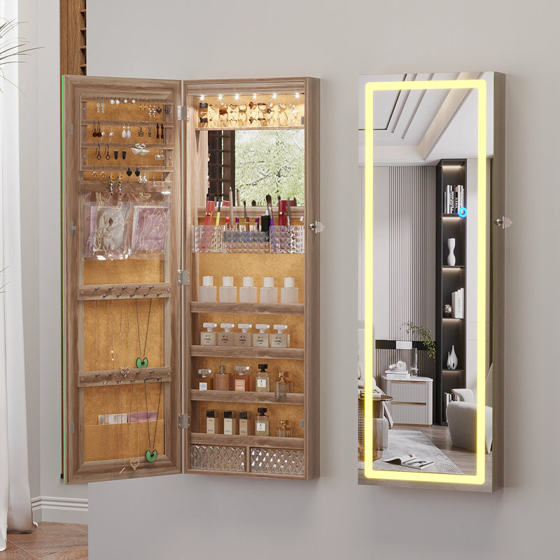 Jewelry Armoire, Oak