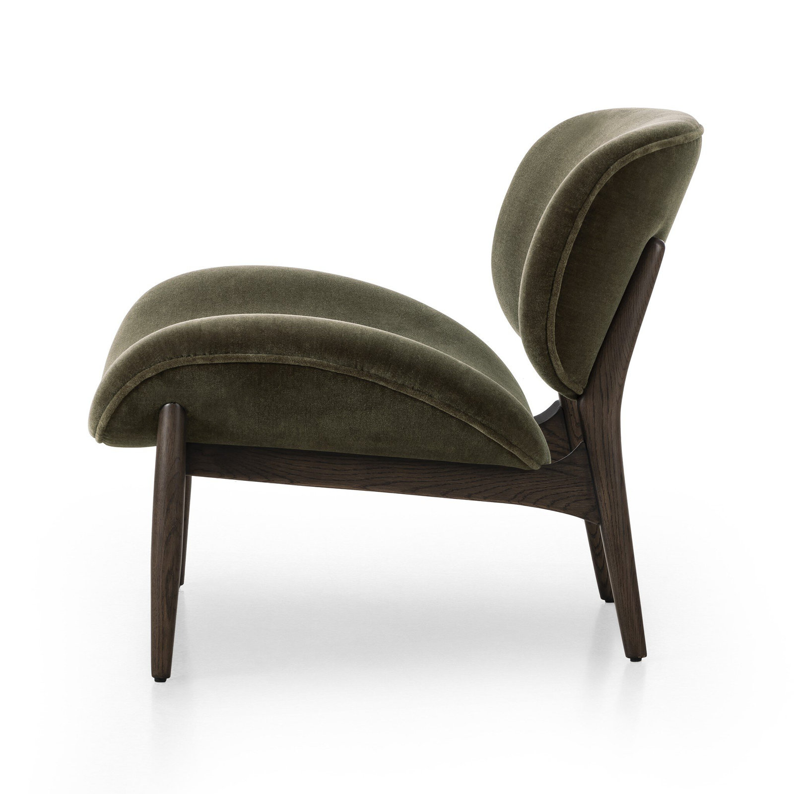 Oak Side Chair, Sienna Brown, Monte Olive Wool