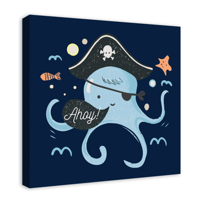 Art sur toile ahoy octopus Babe