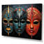 Red African Masks III - Masque africain, art mural-1247760927-1208940165-1247760897