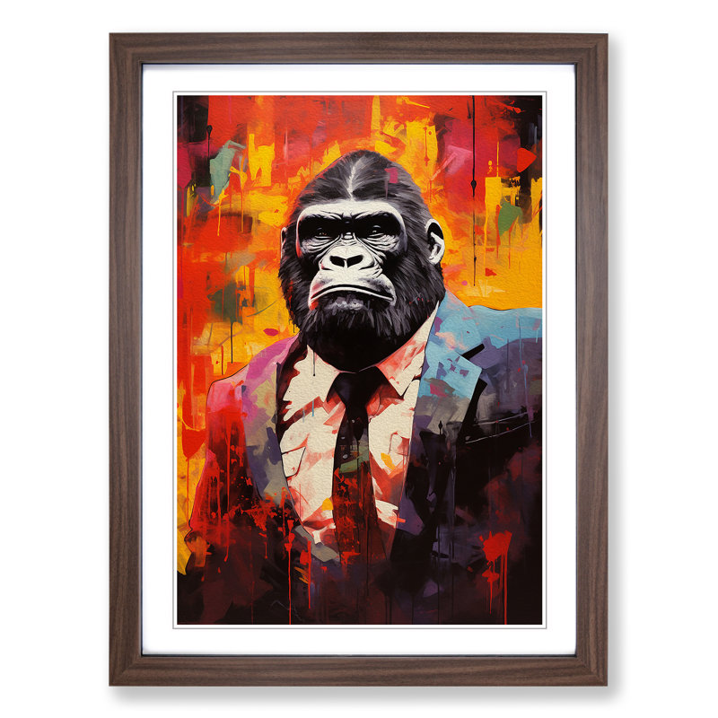 Gorilla Dadaism - Framed Print
