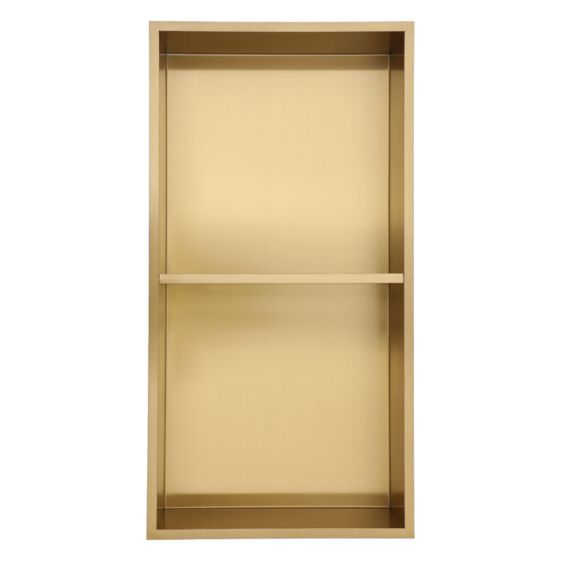 Niche murale en acier inoxydable, Or