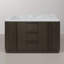 Water Creation Oxford 60" In. Double Sink Mid-Century Style Bathroom Vanity-1798553334