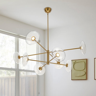 Dimmable Sputnik 8-light Glass Led Chandelier