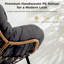 Oversized Outdoor Rocking Papasan Chair with Cushion-1393203798