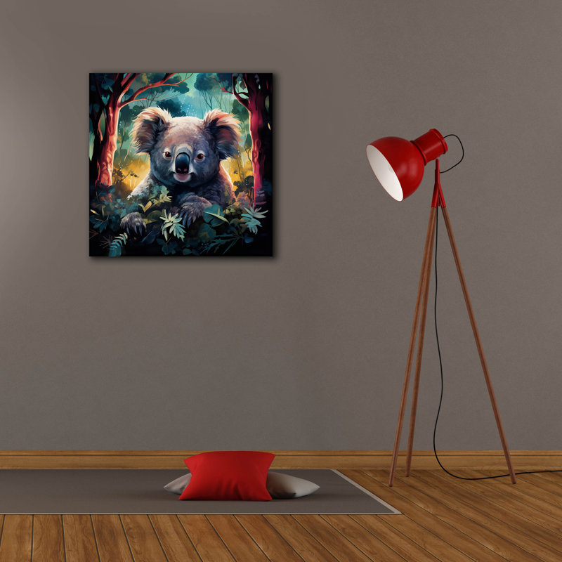 Epic Graffiti 'Koala' by r3darch0n Canvas Wall Art, 26" H x 26" W x 1.5" D