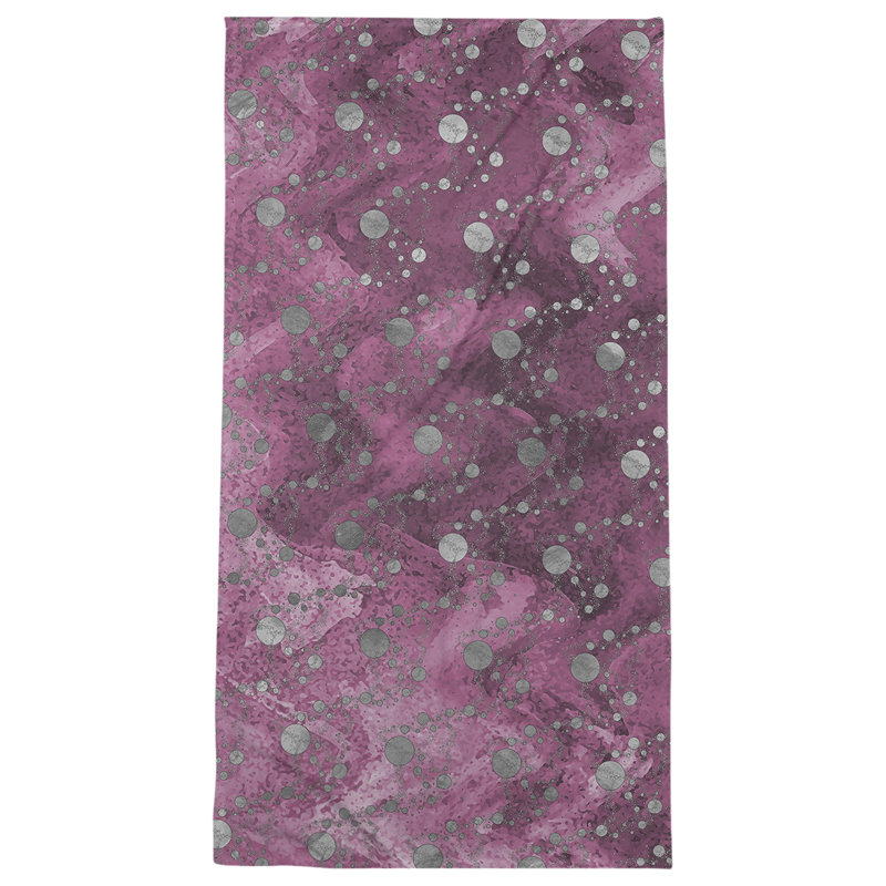 Serviette de bain Planets and Stars, Rose
