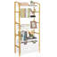 Rustic 5-Tier Bookshelf With Removable Storage Baskets - Heavy Duty Metal Frame-98402738