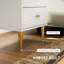40 cm W Steel Bedside Table
