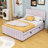 Elegant Velvet Upholstered Bed with Twin Trundle-1428852807-1428852808