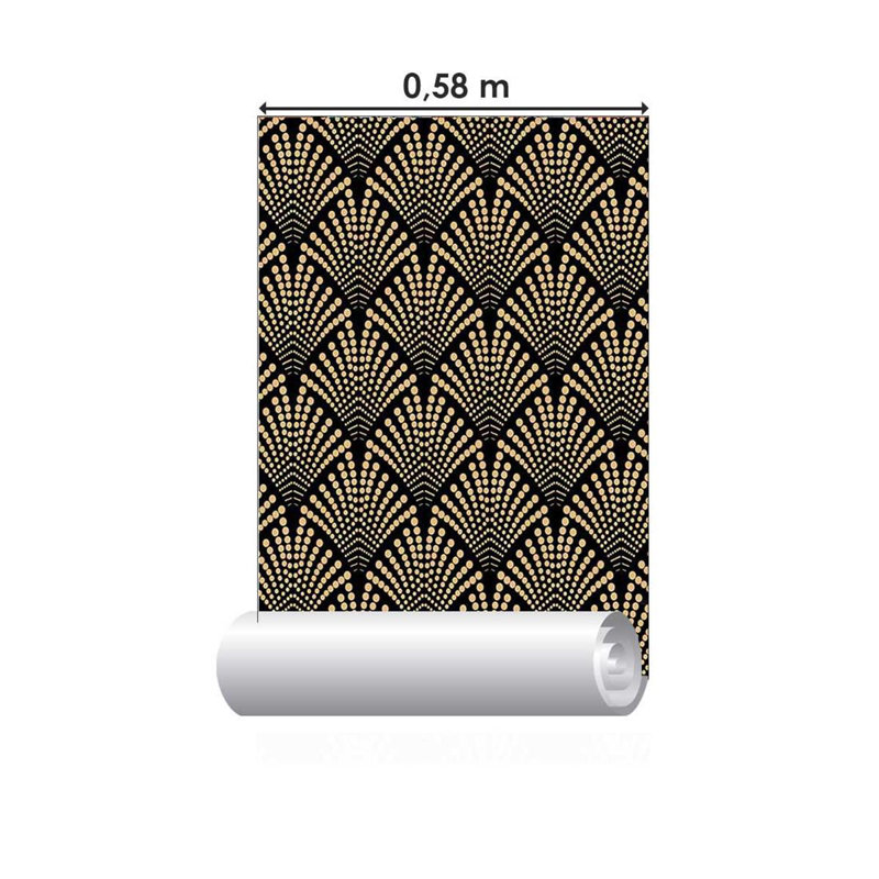 Papier peint à peler et coller Golden Dots N05223