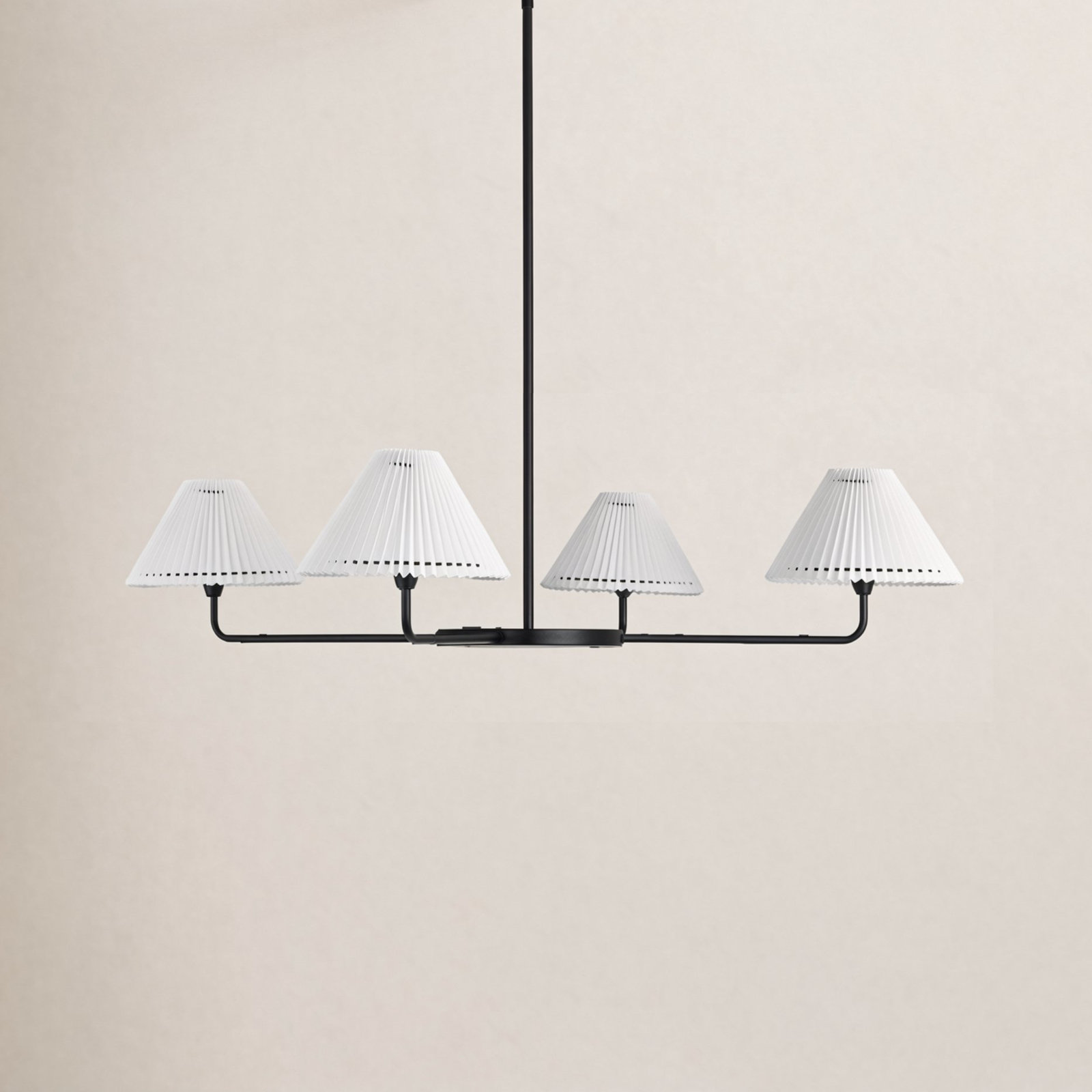Pearson 4-Light Chandelier, Matte Black