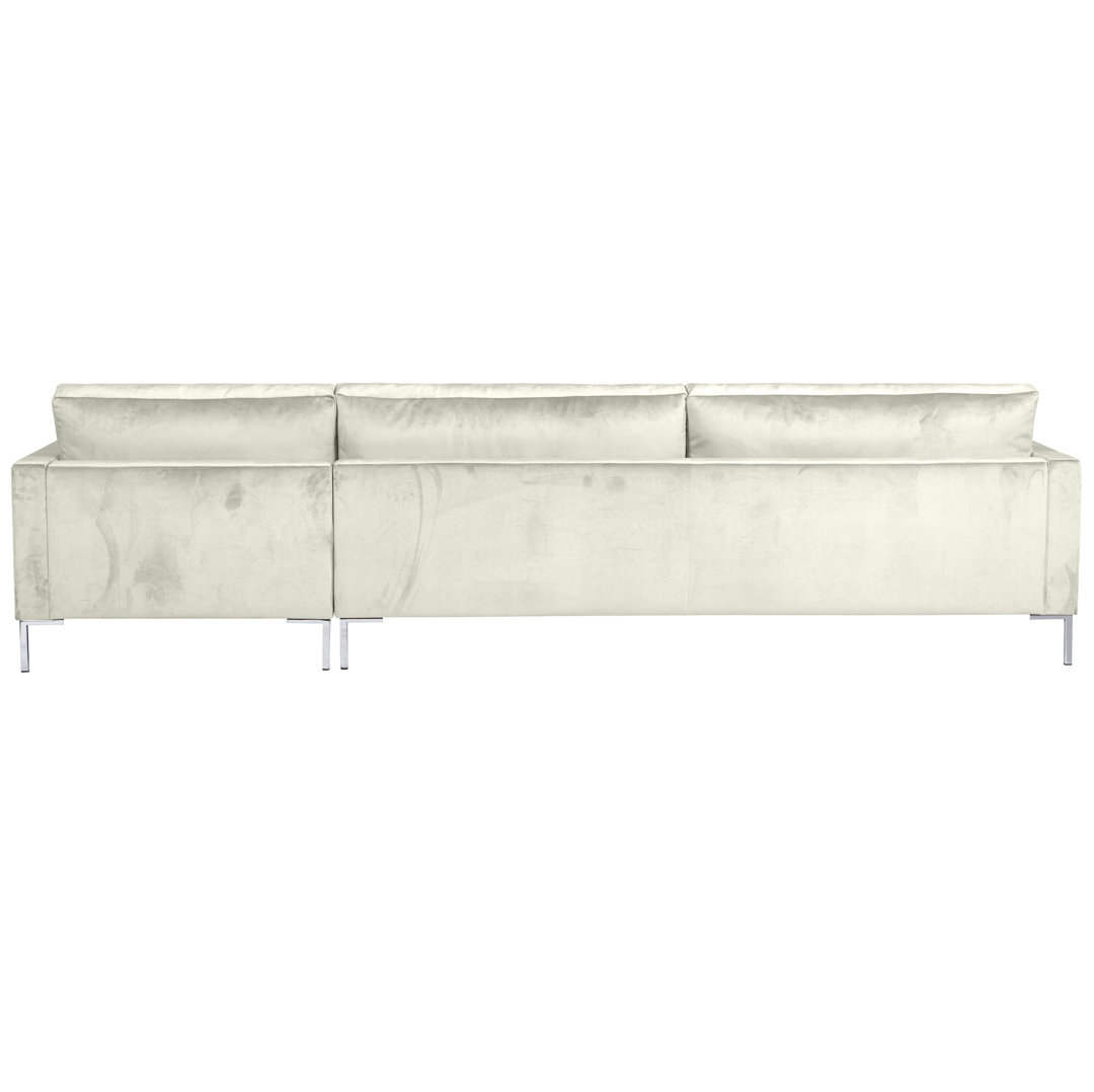 ModernMoments Ecksofa Ahura Polsterfarbe: Creme, Ausrichtung: Rechts