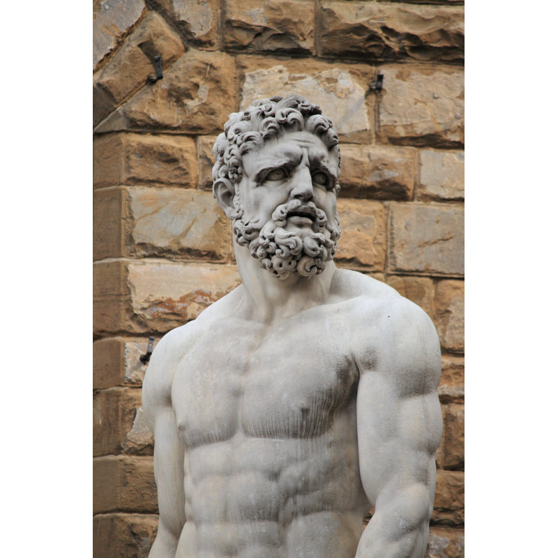 Statue Of Hercules And Cacus - Wrapped Canvas Print, 122cm H x 81cm W