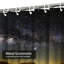 Meadow Wheat Stars Moon Night Sky Shower Curtain with 12 Hooks-1461825083